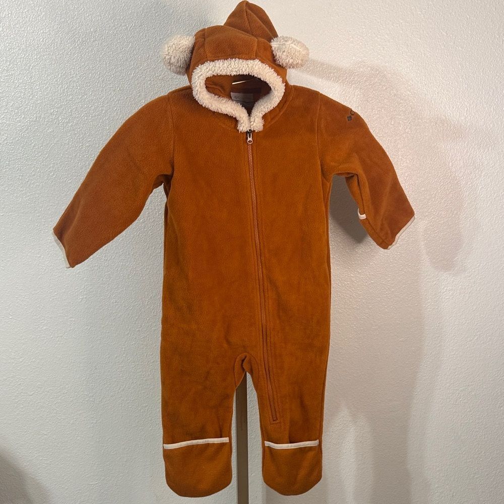 Columbia Baby Bear Hood Fleece Bunting 18-24M NWT
